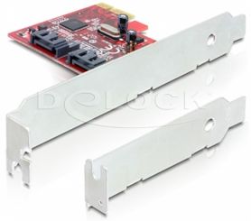 Delock PCI Express Karte > 2 x intern SATA 6 Gb/s - B-Ware 