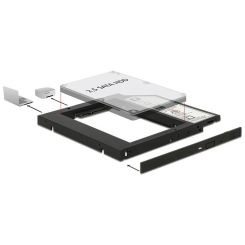 5.25 Einbaurahmen für 1 x 2.5 SATA HDD bis 9,5 mm 