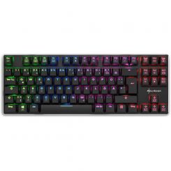 Sharkoon PureWriter TKL RGB - Kaihua Kailh Choc Low Profile Blue 