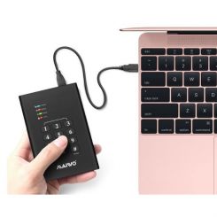 ARLT 2,5" HDD Gehäuse mit Verschlüsselung & Keypad 