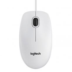 Logitech B100 Maus weiß 