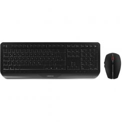 Cherry Gentix Desktop Maus & Tastatur Schwarz Kabellos 