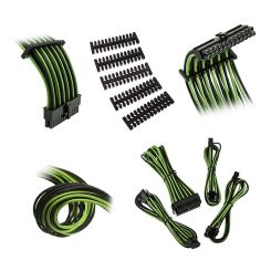 Bitfenix Alchemy 2.0 Verlängerungs-Kit Textilgewebe Schwarz / Grün 