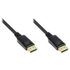 3m Displayport 1.2 Kabel - 4K/UHD@60Hz - Schwarz 