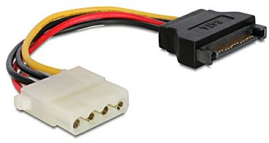 Adapter Power SATA 15Pin Stecker > 4Pin Molex Buchse 