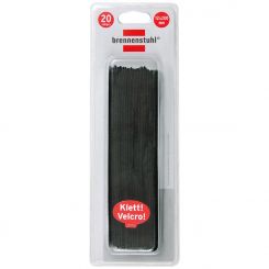 20Stk. Klett Kabelbinder Schwarz 20cm 