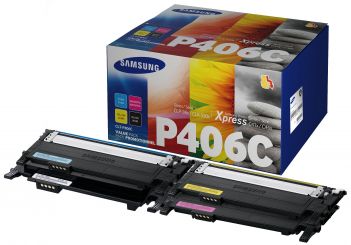 Samsung CLT-P406C Rainbow Kit Toner Schwarz, Gelb, Cyan, Magenta 