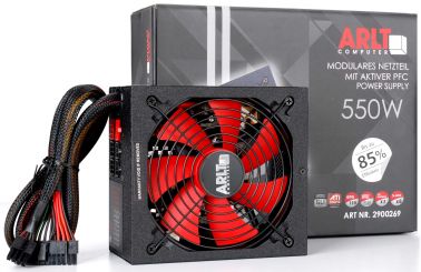 550W ARLT Efficiency ATX Netzteil teilmodular 
