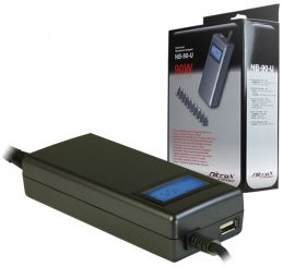 90W Universal Notebook Netzteil mit LED Display 