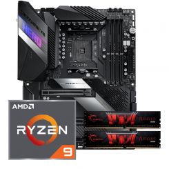 Aufrüstkit AMD Ryzen 9 5950X (16x 3,4GHz) + 32GB RAM + ASUS ROG Crosshair VIII Hero Wi-Fi Mainboard 