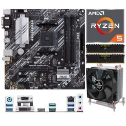 Aufrüstkit AMD Ryzen 5 5600X (6x 3,7GHz) + 16GB RAM + ASUS Prime B550M-A Mainboard 