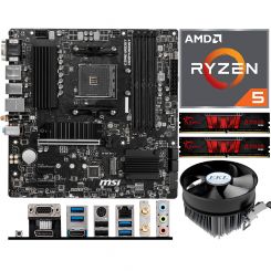 Aufrüstkit AMD Ryzen 5 5650GE (6x 3,4GHz) + 16GB RAM + MSI B550M Pro-VDH WIFI Mainboard 