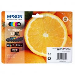 Epson T3357 XL Multipack Tintenpatronen Schwarz/Gelb/Cyan/Magenta/Photo Schwarz 