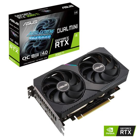 ASUS Dual GeForce RTX 3060 Ti V2 Mini OC (LHR) 