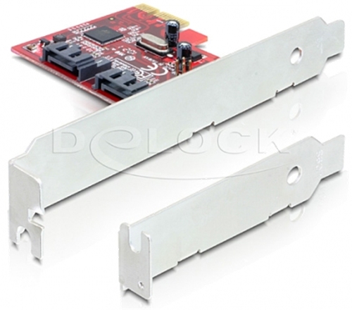 Delock PCI Express Karte > 2 x intern SATA 6 Gb/s - B-Ware 