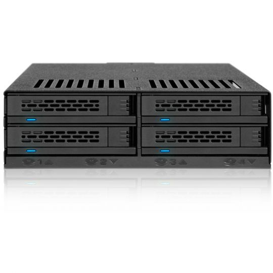 Icy Dock MB324SP-B Wechselrahmen - 5,25" -> 4x 2,5" 