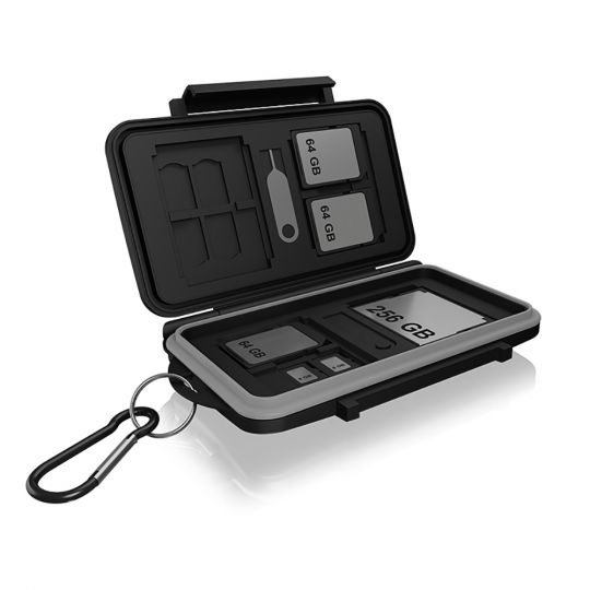 RaidSonic ICY BOX IB-AC620-CR Schutzbox für Speicherkarten 