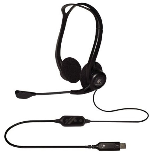 Logitech PC Headset 960 USB Schwarz 