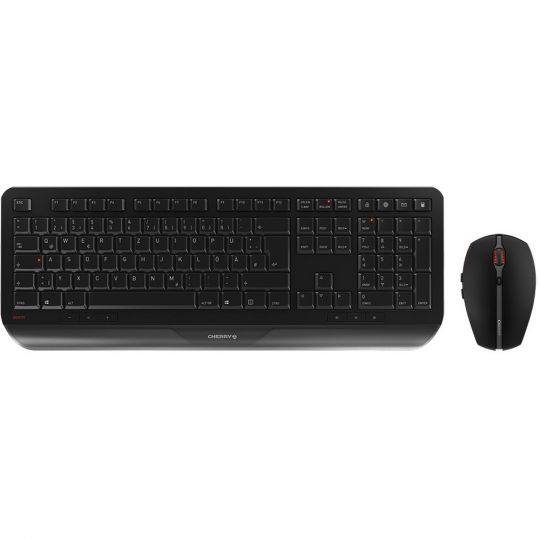 Cherry Gentix Desktop Maus & Tastatur Schwarz Kabellos 