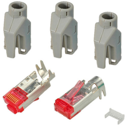 HiRose TM21 Stecker geschirmt, Tülle grau 10 Stck 