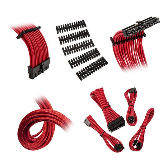 Bitfenix Alchemy 2.0 Verlängerungs-Kit Textilgewebe Rot 