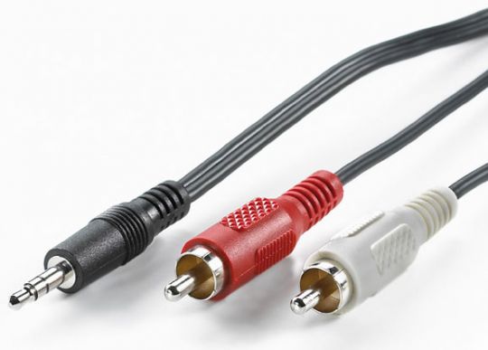 5m 3,5mm Klinke / Cinch Kabel 