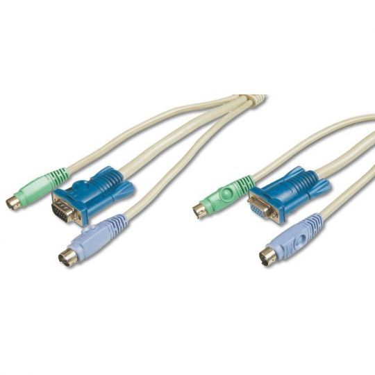 Digitus AK 807/LC KVM Switch 2xVGA 4x PS/2 