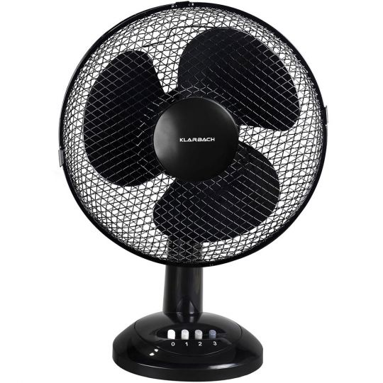 Klarbach VT34061 Tischventilator Schwarz 
