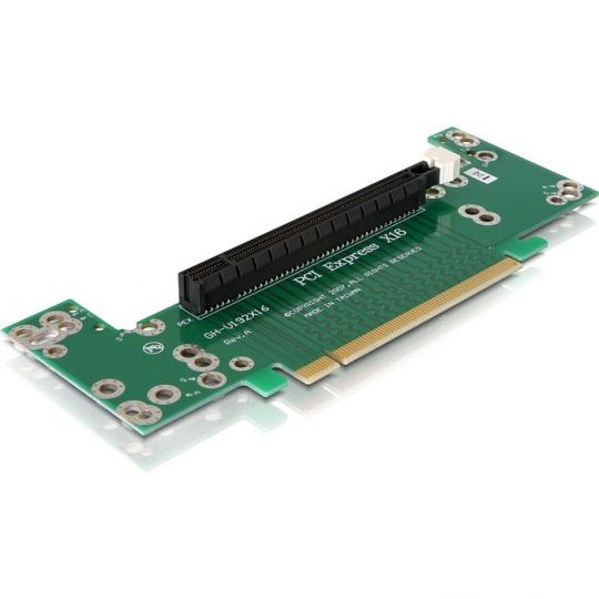 DeLOCK Riser Karte PCIe x16 2HE 