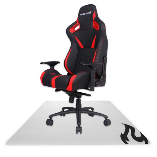 Anda Seat Gaming Stuhl AD12 XL - Schwarz/Rot + Nitro Concepts Bodenschutzmatte 