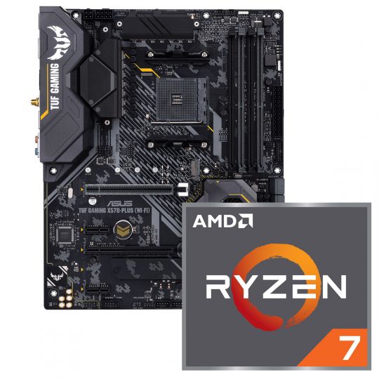 Aufrüstkit AMD Ryzen 7 5800X + ASUS TUF Gaming X570-Plus Wi-Fi Mainboard 