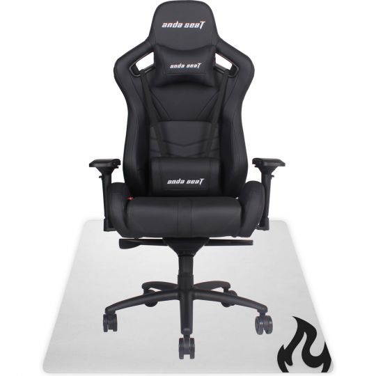 Bundle Anda Seat Gaming Stuhl AD12 XL - Schwarz/Schwarz + Nitro Concepts Bodenschutzmatte Transparent/Schwarz 