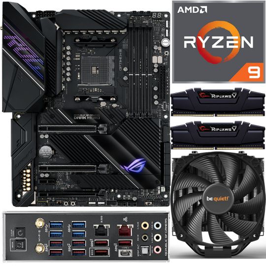 Aufrüstkit AMD Ryzen 9 5950X (16x 3,4GHz) + 32GB RAM + ASUS ROG Crosshair VIII Dark Hero Mainboard 