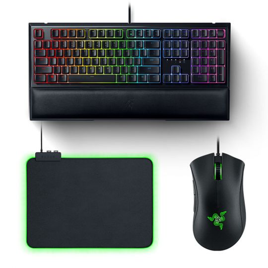 Razer Ornata V2 + DeathAdder Essential + Goliathus Chroma 
