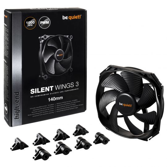 140mm be quiet! Silent Wings 3 PWM Gehäuselüfter 