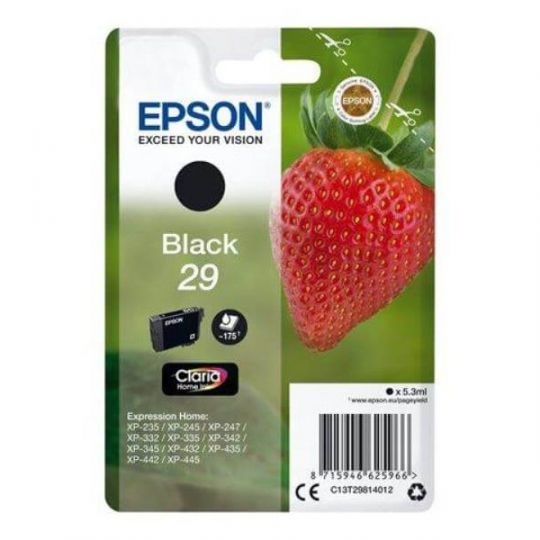 Epson 29 schwarz (C13T29814010) Tintenpatrone Schwarz 
