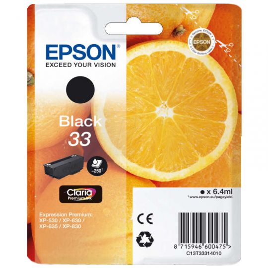 Epson 33 Tintenpatrone Schwarz 