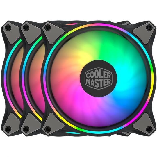 120mm Cooler Master MasterFan MF120 Halo 3er-Pack Gehäuselüfter 