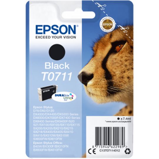 Epson Tinte T0711 Schwarz 
