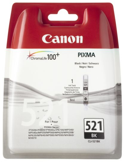Canon CLI-521BK Tintenpatrone Photo Schwarz 