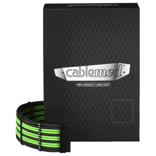 Cablemod PRO ModMesh RT-Series ASUS ROG / Seasonic - schwarz/hellgrün 