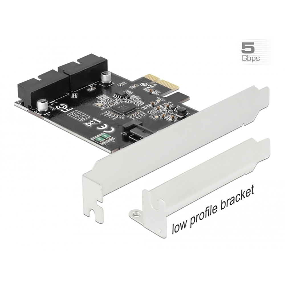 Delock PCI Express Karte zu 2 x intern USB 3.0 Pfostenstecker 