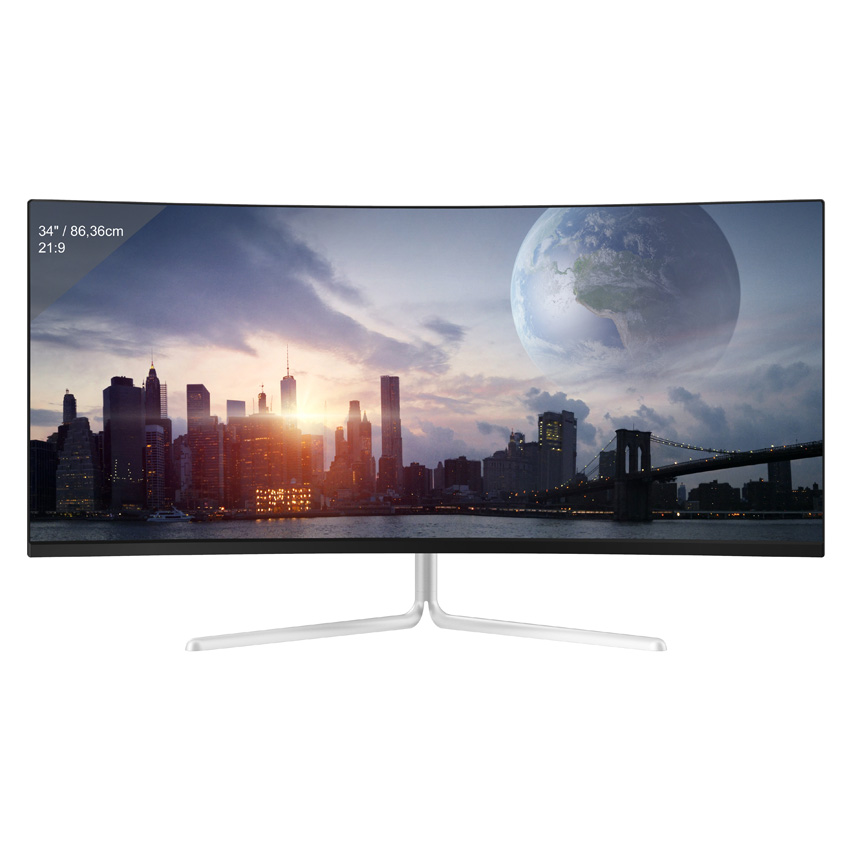 86,40cm (34,0") LC Power LC-M34-UWQHD-100-C v2 Monitor curved (gebogen) - B-Ware 