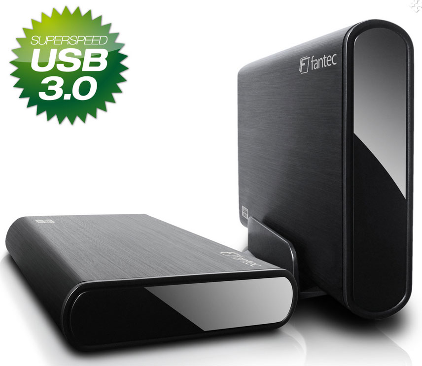 Fantec DB-ALU3 3.5 Zoll SATA Festplattengehäuse mit USB 3.0 
