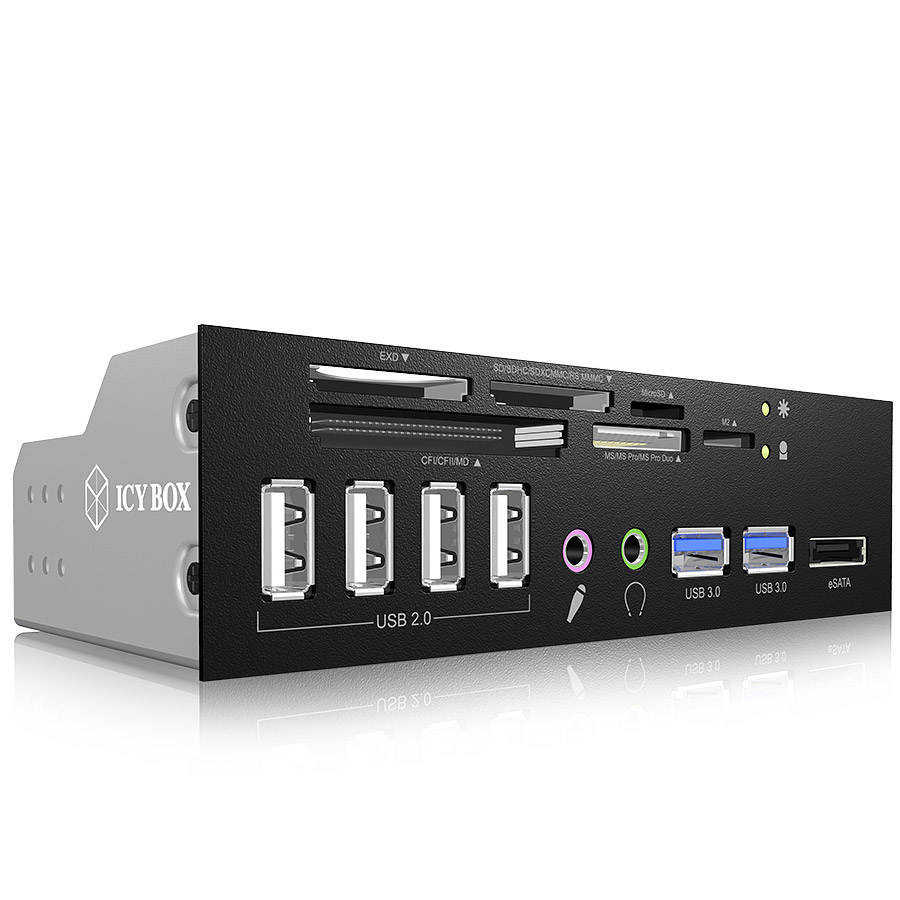 RaidSonic Icy Box IB-863a-B Multikartenleser USB 3.0 