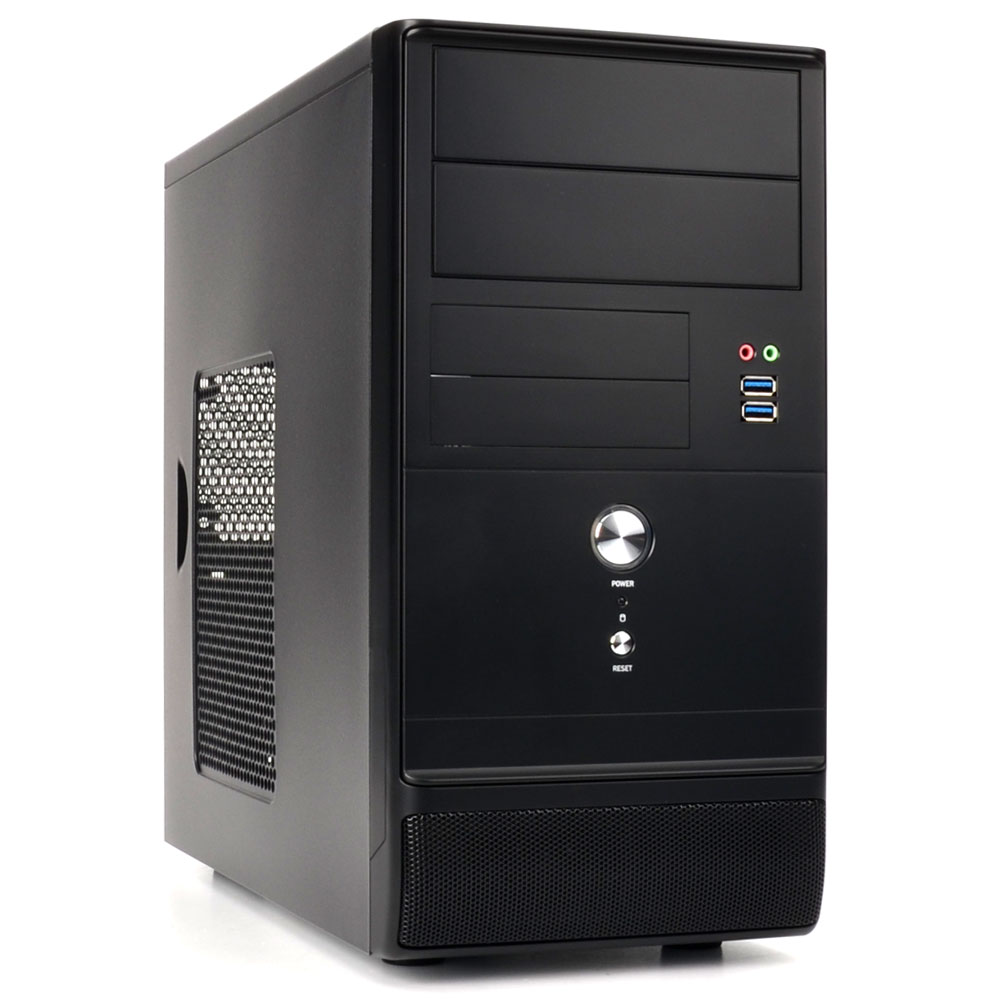 ARLT ES386 Mini-Tower Schwarz mit 350W Netzteil 