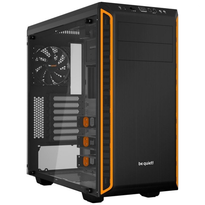 be quiet! Pure Base 600 - Midi-Tower Orange - Fenster 