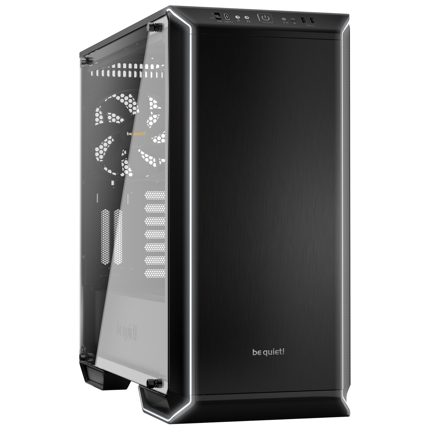 be quiet! Dark Base 700 gedämmter Midi-Tower Schwarz mit vollverglastem Seitenfenster Midi-Tower Schwarz 