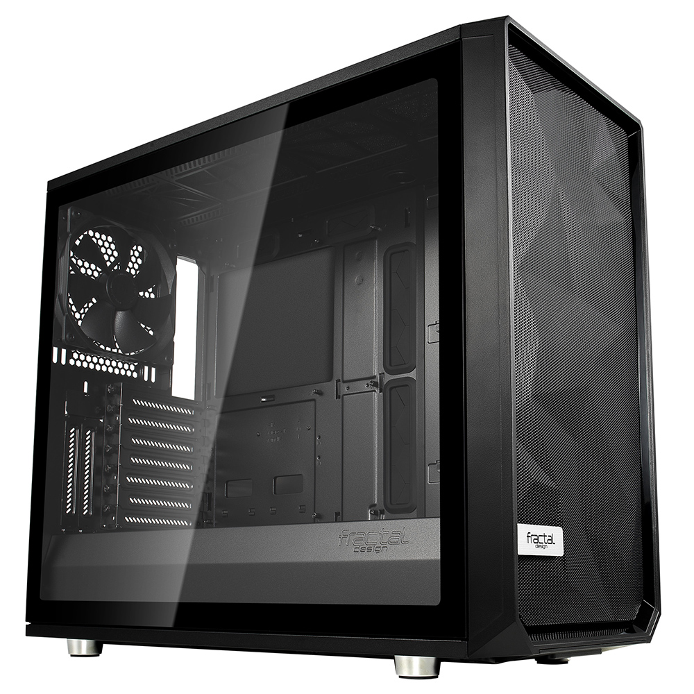 Fractal Design Meshify S2 Tempered Glass - Schwarz Midi-Tower Schwarz 