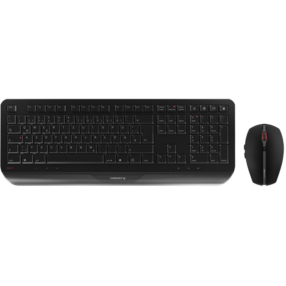 Cherry Gentix Desktop Maus & Tastatur Schwarz Kabellos 
